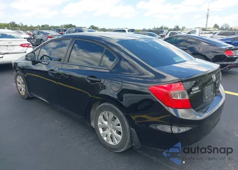 2012 Honda Civic Lx из США, поврежденный, VIN 19XFB2F56CE369900